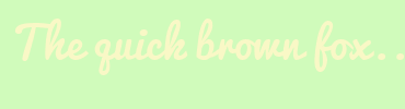 Image with Font Color F9F8C6 and Background Color D0FBBB